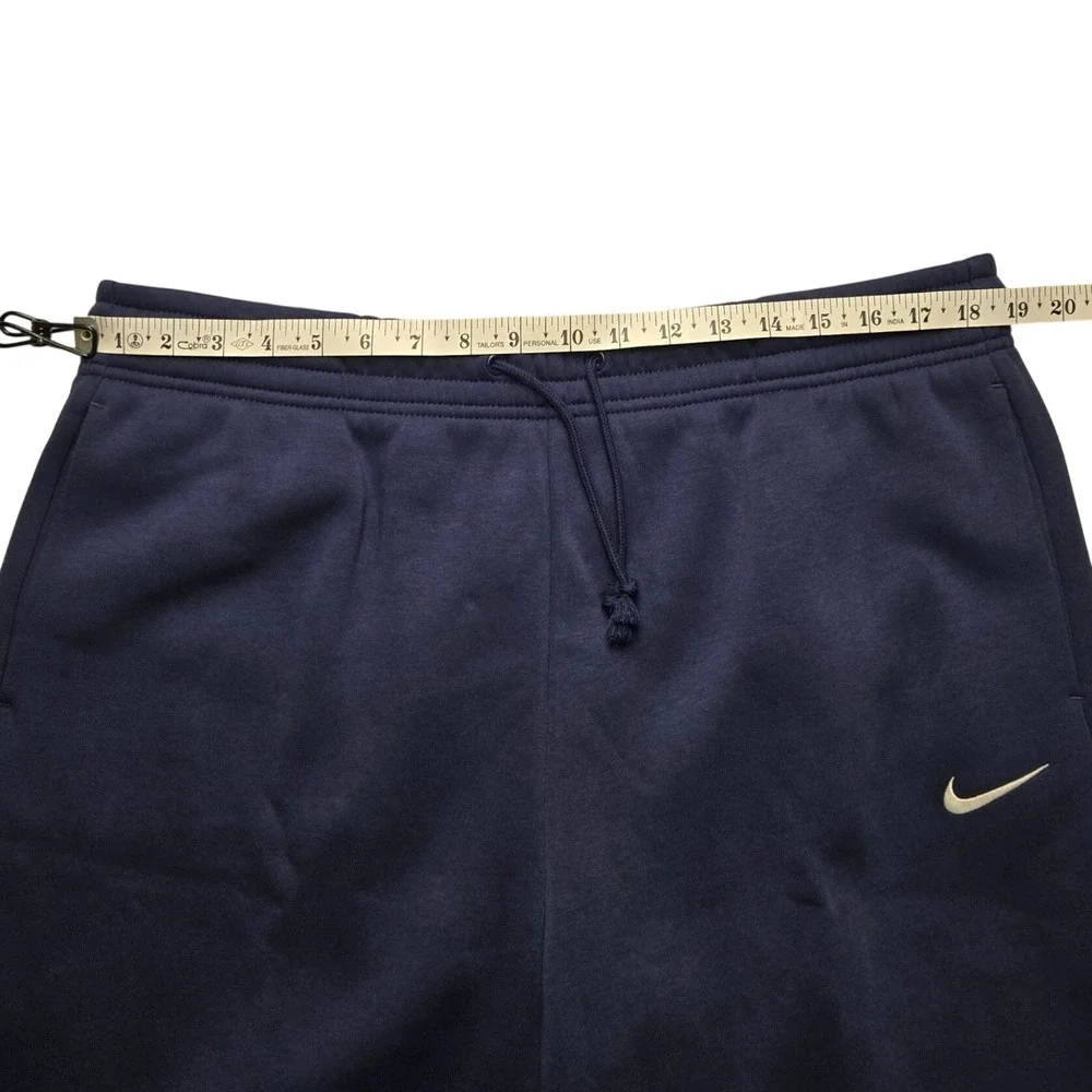 Nike Womens XL Phoenix Fleece Wide Leg Sweatpants Navy Blue High Rise Standard - Picture 12 of 14